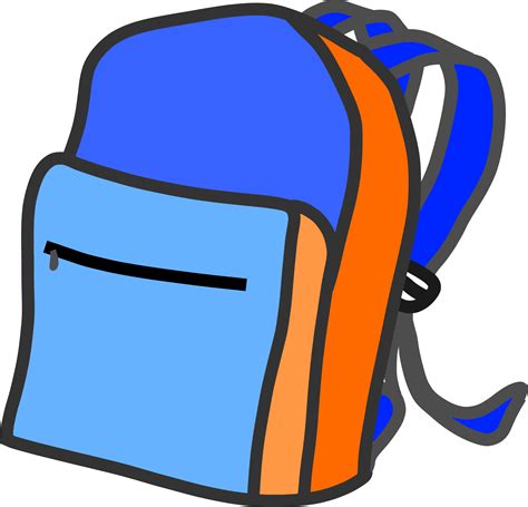 Clipart - School backpack