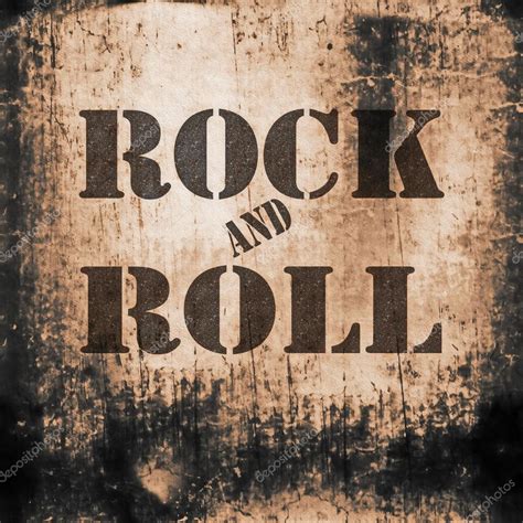 Rock and roll music, old rusty wall backgrounds and texture — Stock ...