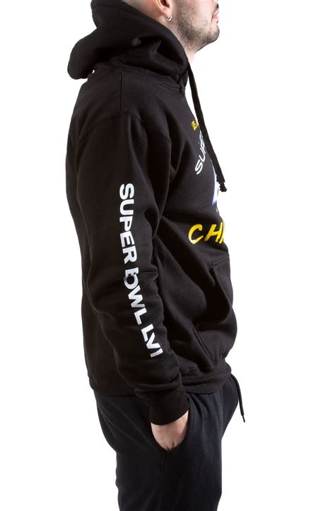 JH DESIGN Super Bowl LVI Champions Day One Hoodie RMS9P3SBR2-BLK - Shiekh