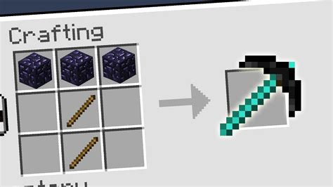 Minecraft Pickaxe Crafting All Kinds