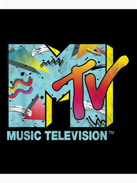 "Classic MTV Logo 80s Style" Poster for Sale by KenAMorgan | Redbubble