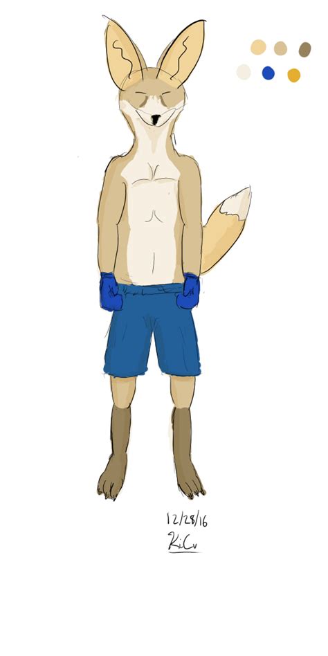 Boxing Fennec: Fursona Sketch by KiCv on DeviantArt