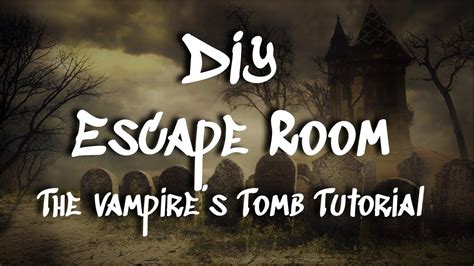 DIY Halloween-Themed Escape Room || The Vampire's Tomb || Build an Escape Room at Home!! - YouTube