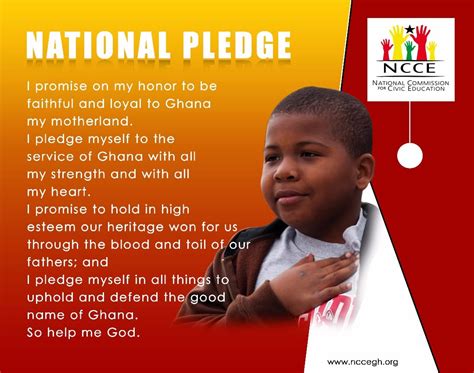 The National Pledge Of Our Country, Ghana | NCCE Ghana