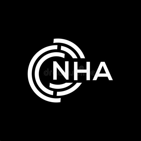 NHA Letter Logo Design. NHA Monogram Initials Letter Logo Concept Stock ...