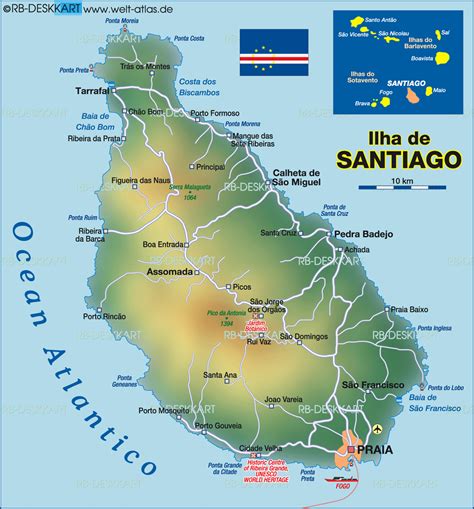 Map of Santiago (Cape Verde) #CapeVerde #TeamFunana #TeamCapeVerdean ...