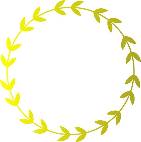 laurel wreath design illustration isolated on transparent background 22296777 PNG