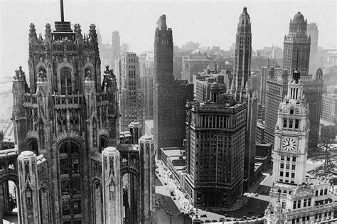 Vintage Chicago Skyline Photograph by Bob Horsch