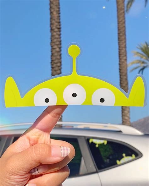 Toy Story Alien Peeker Transparent Car Decal/pixar Peekaboo - Etsy