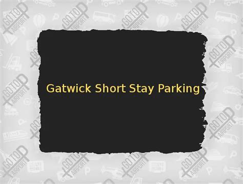 South terminal long stay parking Gatwick UK