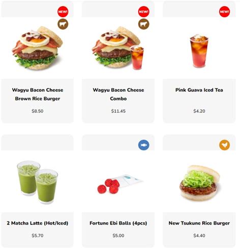 MOS Burger Menu Price Singapore 2023 - Singapore Restaurant Menu ...