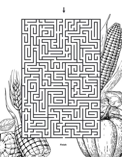 Printable Corn Maze - Printable Mazes Free