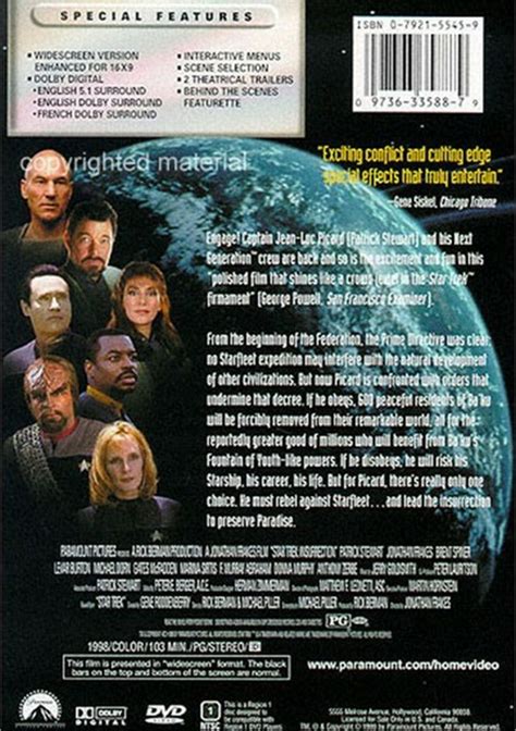 Star Trek: Insurrection (DVD 1998) | DVD Empire