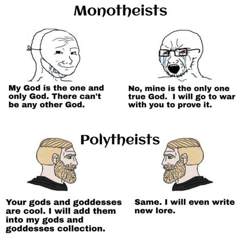 Monotheist vs polytheist - Meme by oceanapple :) Memedroid