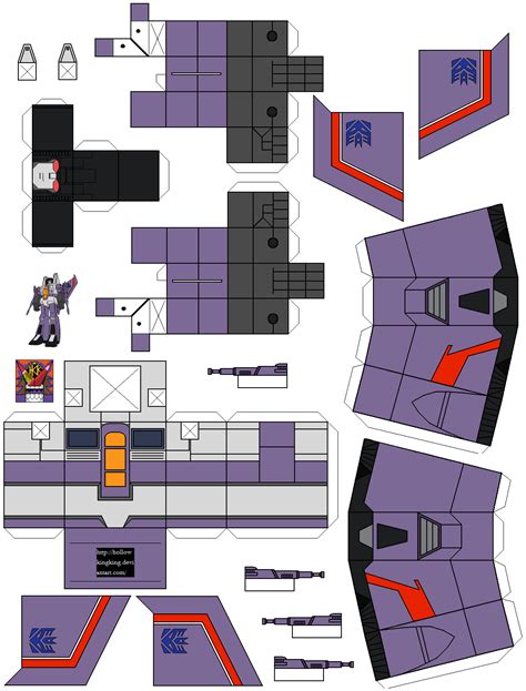 Set of Seekers Transformers Paper Toy | Free Printable Papercraft Templates