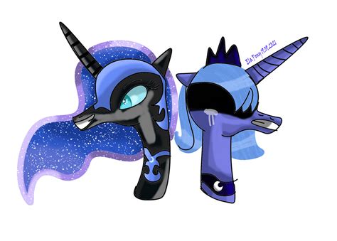 Mlp Luna and Nightmare Moon by elapony1m on DeviantArt