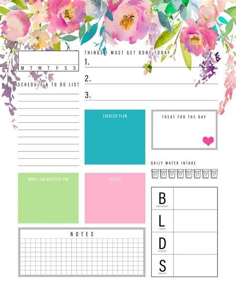 The Best 2019 Free Printable Planner to Organize Your Life! /// 50 ...