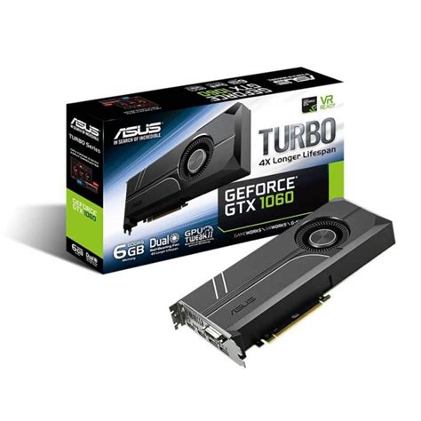 Asus nVidia GeForce GTX 1060 TURBO 6GB GDDR5 Gaming Graphic Video Card ...