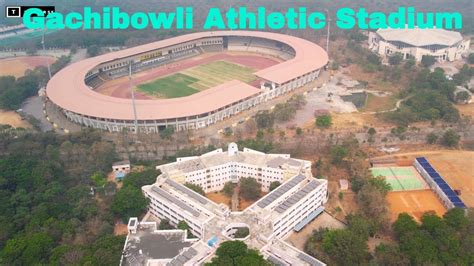 Gachibowli Athletic Stadium | Hyderabad city drone view| Telangana ...