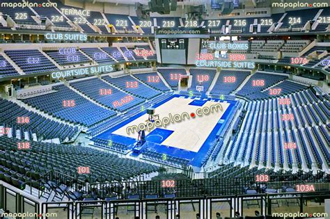 Memphis FedExForum seating map - View from Section 102 - Row HH - Seat ...