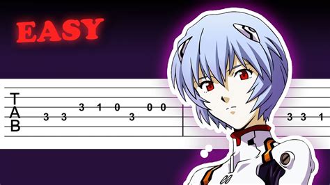 Neon Genesis Evangelion OP THEME - EASY GUITAR TAB - (A Cruel Angel's ...