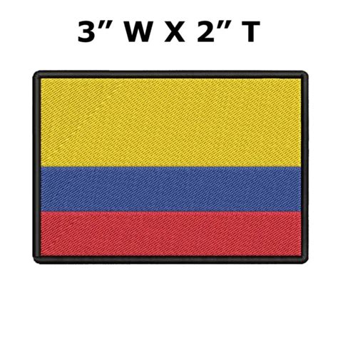 COLOMBIA FLAG PATCH COLOMBIAN FLAG Bogotá EMBROIDERED HOOK BACKING DIY SOUVENIR $5.87 - PicClick