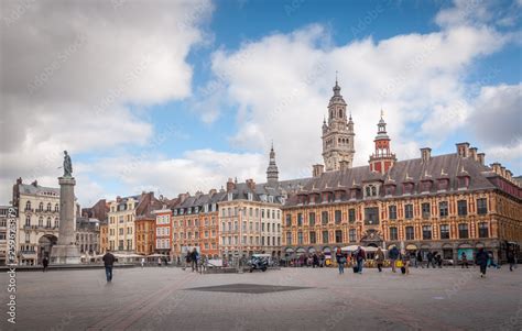 Centre-ville de Lille Stock Photo | Adobe Stock