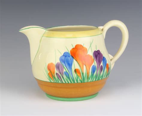 A Royal Staffordshire Clarice Cliff Crocus pattern jug | 26th March 2020 | Denhams