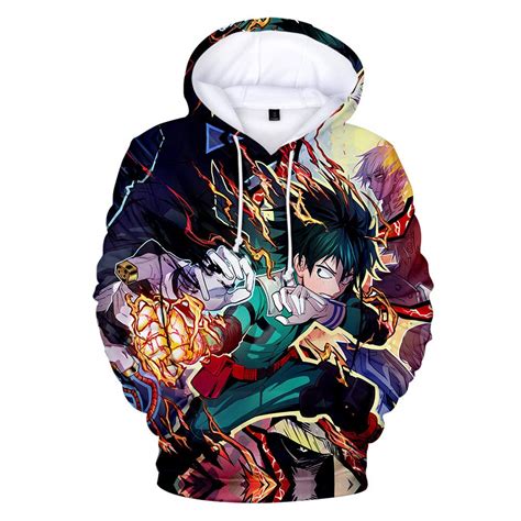 Boku No Hero Academia My Hero Academia Deku Hoodie - 4 | Aesthetic Cosplay, LLC