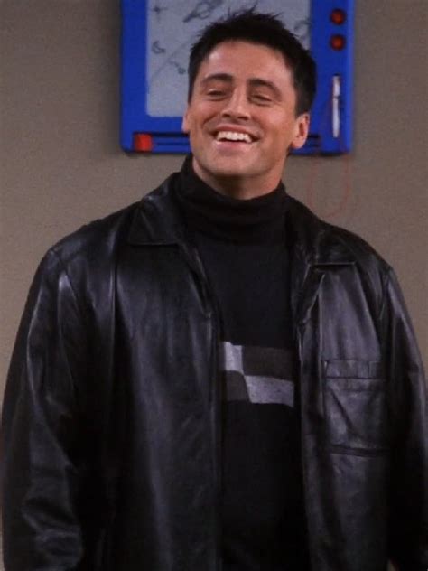 Friends season 7 Matt LeBlanc (Joey Tribbiani) Leather Black Jacket