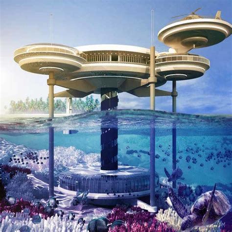 First Under Water Hotel On Dubai With Futuristic Architectural Design Ideas | Underwater hotel ...