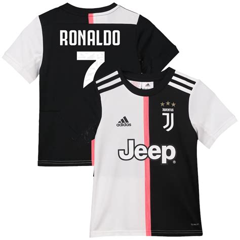 Youth adidas Cristiano Ronaldo Black Juventus 2019/20 Home Replica ...