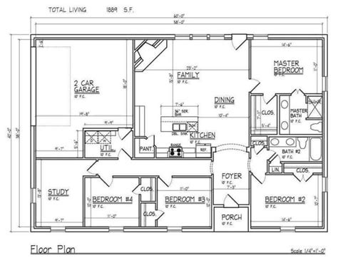 Modern Barndominium Floor Plans 2 Story with Loft [30x40, 40x50, 40x60] | Metal building house ...