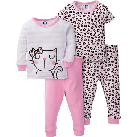 Baby Girl Sleepwear | Gerber Childrenswear | Baby girl pajamas, Girls sleepwear, Girls pajamas