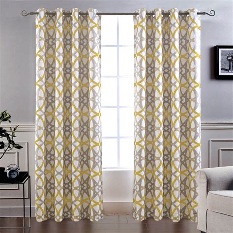 Yellow White Curtains – Curtains & Drapes