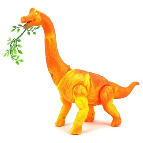 Dino Kingdom Brachiosaurus Battery Operated Walking Toy Dinosaur Figure ...