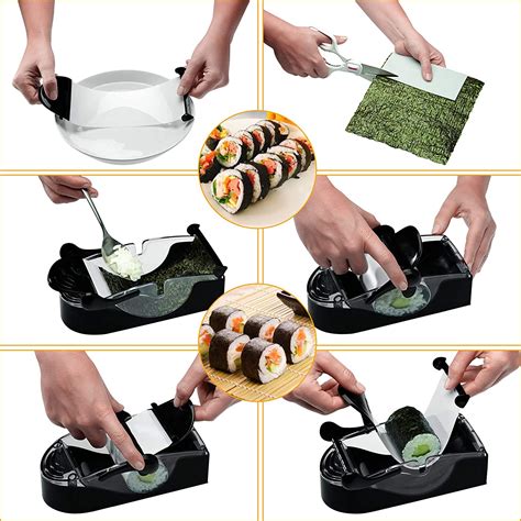 Sushi Maker Roller equipment Perfect Roll Sushi Machine DIY Easy Kitchen Magic Gadget kitchen ...