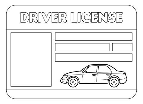 Printable Blank Drivers License Template