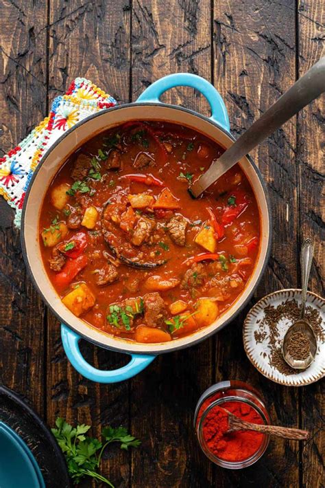 Looking for a Hungarian Goulash recipe? Tender beef, slow cooked in a ...