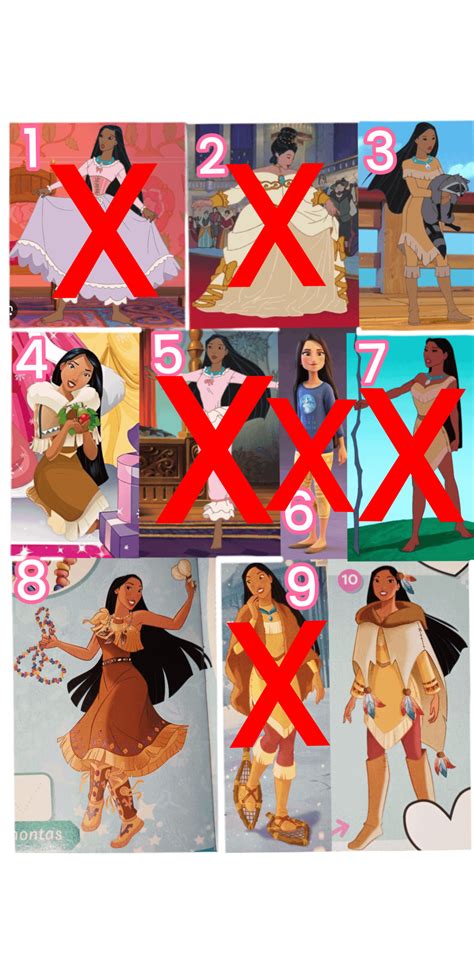 9 IS OUT! Vote for your least favourite Pocahontas outfit : r/disneyprincess