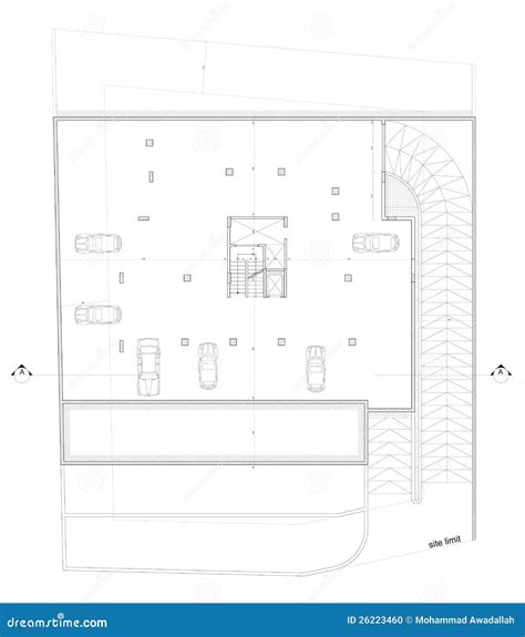 Underground Parking Lot Floor Plan