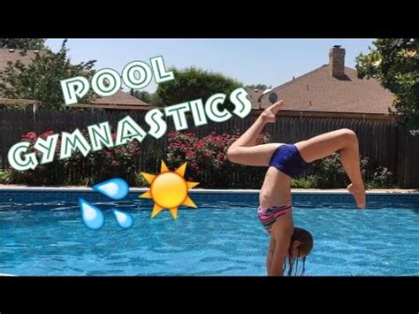 POOL GYMNASTICS! | thegymnastcami - YouTube