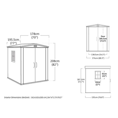 Keter Factor Shed 6x6ft | British Garden Centres