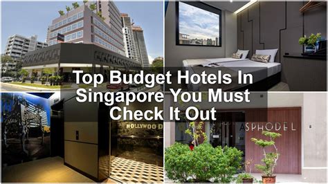 Top Budget Hotels In Singapore You Must Check It Out - SGMYTRIPS