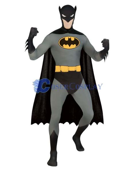 Batman Cosplay Costume With Cape Party Zentai | cosercosplay.com