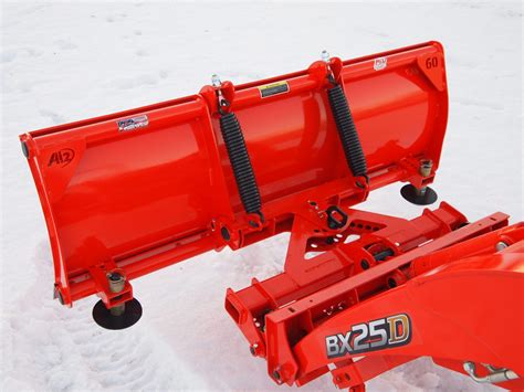 Kubota BX Quick attach snow plow attachments - BxAttachments.com