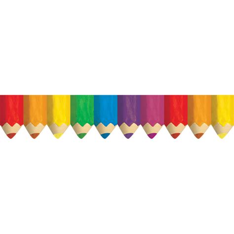 Creative Teaching Press Colored Pencils Bulletin Board Border | CTP6475 ...