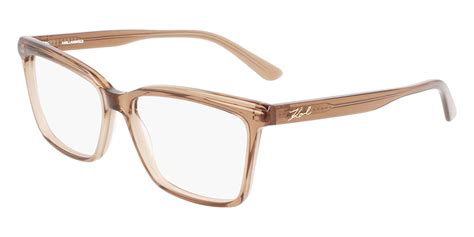 Karl Lagerfeld KL 6080 200 Eyeglasses in Transparent Brown | SmartBuyGlasses USA