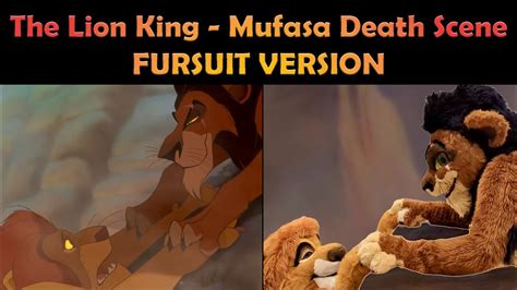 The Lion King - Mufasa Death Scene Fursuit Version - YouTube