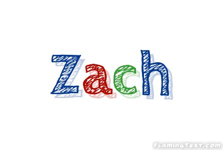 Zach Logo | Free Name Design Tool from Flaming Text